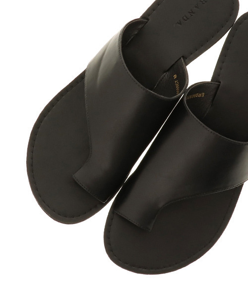 RANDA（ランダ）の「トングサンダル（サンダル・レディース・ブラウン/パイソン/ブラック・L/LL/M/S）」の4枚目の写真