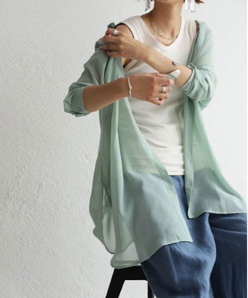 antiqua(アンティカ)の「テレコリブタンク(タンクトップ・レディース・ブラック/オフホワイト/ブラウン系その他・FREE)」の5枚目の写真