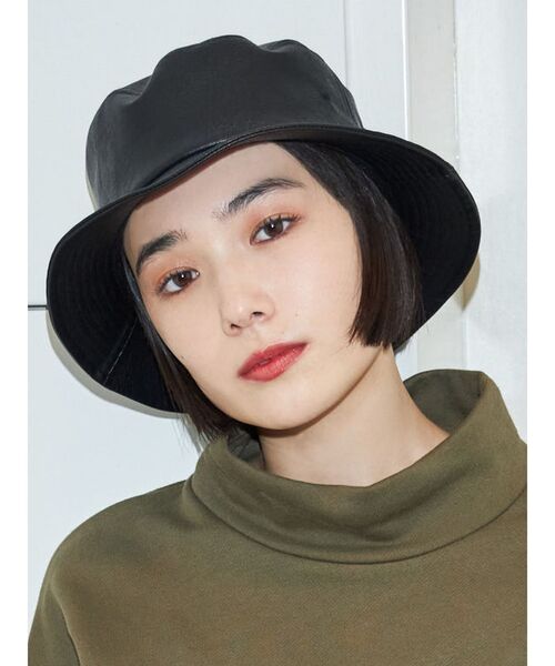 EMODA（エモダ）の「コンパクトバケットハット（ハット・レディース・ブラック/ベージュ・FREE）」の2枚目の写真