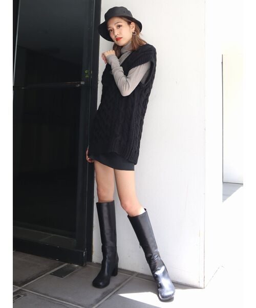 EMODA（エモダ）の「コンパクトバケットハット（ハット・レディース・ブラック/ベージュ・FREE）」の5枚目の写真