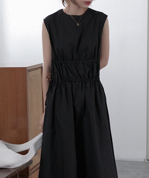 OSYAREVO(オシャレボ)の「ドロスト チノワンピース(ワンピース・レディース・ブラック/ライトカーキ・LARGE/MEDIUM)」の15枚目の写真