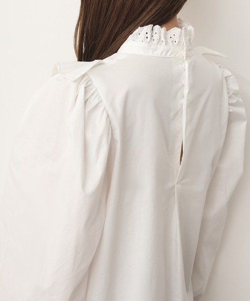 one after another NICE CLAUP(ワンアフターアナザーナイスクラップ)の「vintage風レースブラウス(シャツ/ブラウス・レディース・ブラック/ベージュ/オフホワイト・FREE)」の14枚目の写真