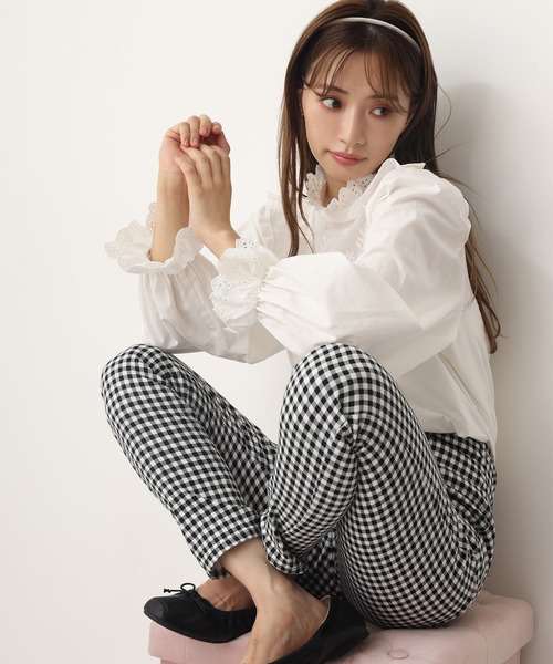 one after another NICE CLAUP(ワンアフターアナザーナイスクラップ)の「vintage風レースブラウス(シャツ/ブラウス・レディース・ブラック/ベージュ/オフホワイト・FREE)」の16枚目の写真