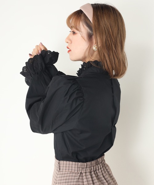 one after another NICE CLAUP(ワンアフターアナザーナイスクラップ)の「vintage風レースブラウス(シャツ/ブラウス・レディース・ブラック/ベージュ/オフホワイト・FREE)」の18枚目の写真