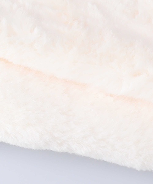 Right-on(ライトオン)の「ファースヌード(ネックウォーマー/スヌード・レディース・ベージュ/オフホワイト・ONE SIZE)」の3枚目の写真