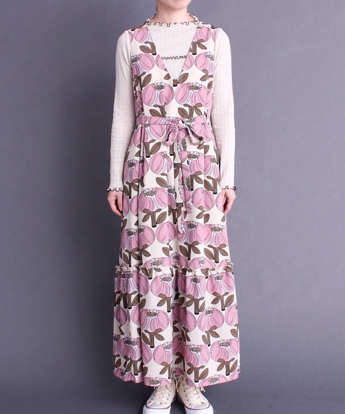 プープレ Peu pres 歴代 花 プリント ワンピース 希少 ナチュラン プープレ Peu pres 歴代 花 プリント ワンピース 希少