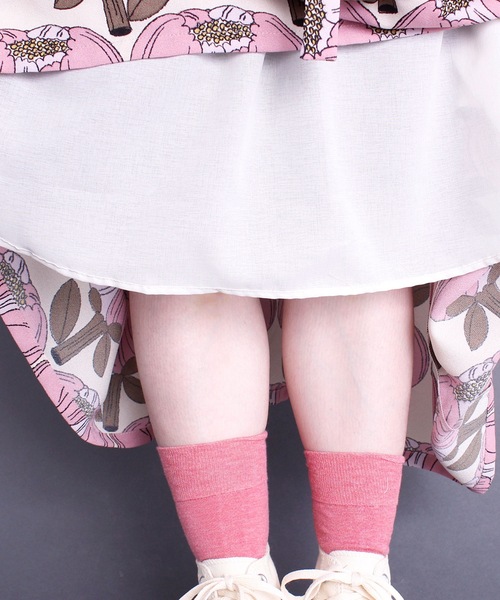 peu pres（プープレ）の「シャクヤクプリントワンピース（ドレス