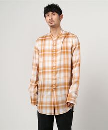 BED J.W. FORD | BED j.w. FORD Stand coller check blouse (21SS-B-BL02)(シャツ/ブラウス)