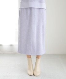 earth music&ecology | ケーブルジャガードスカート　＊〇(スカート)