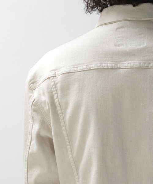 BAYFLOW(ベイフロー)の「B-FLEX Gジャン(デニムジャケット・メンズ・チャコールグレー/ライトブルー/オフホワイト・MEDIUM/LARGE)」の12枚目の写真