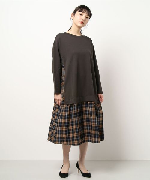 セール 先染めタータンチェック 裏毛ワンピース ワンピース Super Hakka スーパーハッカ のファッション通販 Zozotown