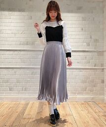 MAJESTIC LEGON | シャイニーランダムプリーツスカート(スカート)