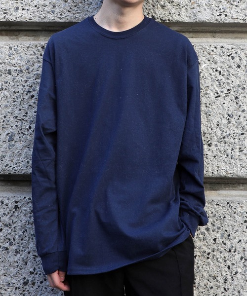 GILDAN(ギルダン)の「GILDAN/ 6.0oz ギルダン ウルトラコットン ドロップショルダー ビッグシルエット 無地 ロンT(Tシャツ/カットソー・メンズ・ホワイト/ブラック/ベージュ/グリーン/ネイビー/グレー/インディゴブルー/オレンジ/ライム/チャコールグレー/アッシュグレー・MEDIUM/LARGE/X-LARGE/SMALL)」の9枚目の写真
