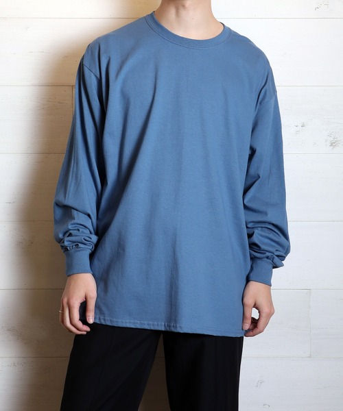 GILDAN(ギルダン)の「GILDAN/ 6.0oz ギルダン ウルトラコットン ドロップショルダー ビッグシルエット 無地 ロンT(Tシャツ/カットソー・メンズ・ホワイト/ブラック/ベージュ/グリーン/ネイビー/グレー/インディゴブルー/オレンジ/ライム/チャコールグレー/アッシュグレー・MEDIUM/LARGE/X-LARGE/SMALL)」の10枚目の写真
