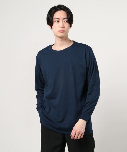 GILDAN(ギルダン)の「GILDAN/ 6.0oz ギルダン ウルトラコットン ドロップショルダー ビッグシルエット 無地 ロンT(Tシャツ/カットソー・メンズ・ホワイト/ブラック/ベージュ/グリーン/ネイビー/グレー/インディゴブルー/オレンジ/ライム/チャコールグレー/アッシュグレー・MEDIUM/LARGE/X-LARGE/SMALL)」の16枚目の写真
