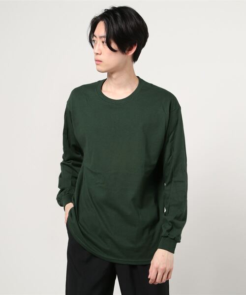 GILDAN(ギルダン)の「GILDAN/ 6.0oz ギルダン ウルトラコットン ドロップショルダー ビッグシルエット 無地 ロンT(Tシャツ/カットソー・メンズ・ホワイト/ブラック/ベージュ/グリーン/ネイビー/グレー/インディゴブルー/オレンジ/ライム/チャコールグレー/アッシュグレー・MEDIUM/LARGE/X-LARGE/SMALL)」の17枚目の写真