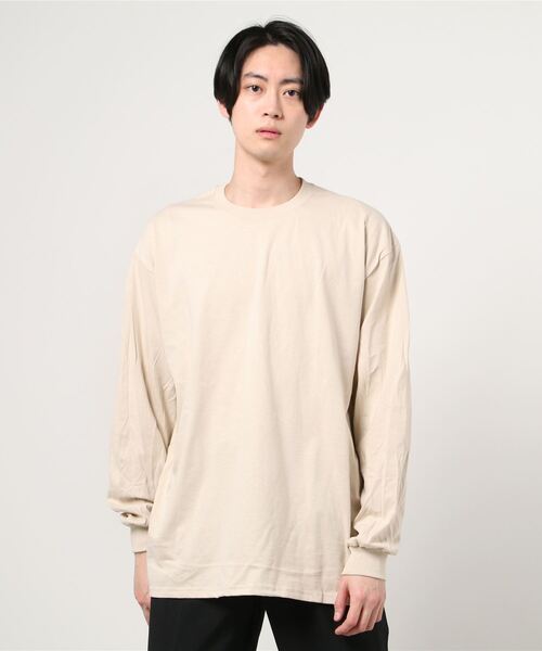 GILDAN(ギルダン)の「GILDAN/ 6.0oz ギルダン ウルトラコットン ドロップショルダー ビッグシルエット 無地 ロンT(Tシャツ/カットソー・メンズ・ホワイト/ブラック/ベージュ/グリーン/ネイビー/グレー/インディゴブルー/オレンジ/ライム/チャコールグレー/アッシュグレー・MEDIUM/LARGE/X-LARGE/SMALL)」の18枚目の写真
