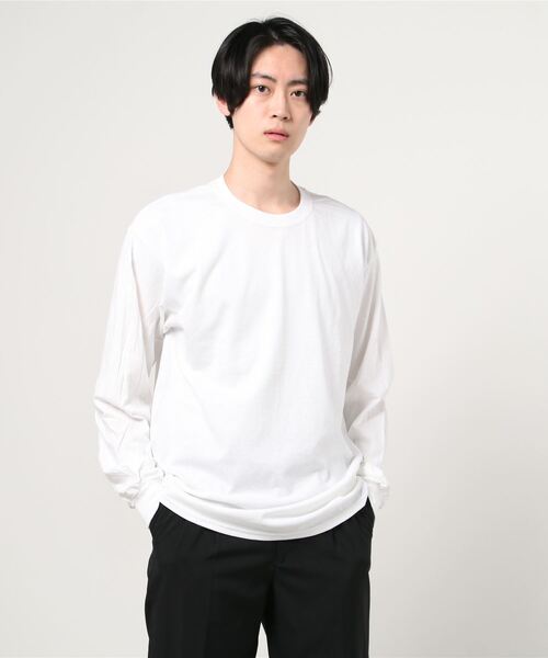 GILDAN(ギルダン)の「GILDAN/ 6.0oz ギルダン ウルトラコットン ドロップショルダー ビッグシルエット 無地 ロンT(Tシャツ/カットソー・メンズ・ホワイト/ブラック/ベージュ/グリーン/ネイビー/グレー/インディゴブルー/オレンジ/ライム/チャコールグレー/アッシュグレー・MEDIUM/LARGE/X-LARGE/SMALL)」の19枚目の写真