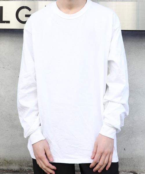 GILDAN(ギルダン)の「GILDAN/ 6.0oz ギルダン ウルトラコットン ドロップショルダー ビッグシルエット 無地 ロンT(Tシャツ/カットソー・メンズ・ホワイト/ブラック/ベージュ/グリーン/ネイビー/グレー/インディゴブルー/オレンジ/ライム/チャコールグレー/アッシュグレー・MEDIUM/LARGE/X-LARGE/SMALL)」の14枚目の写真