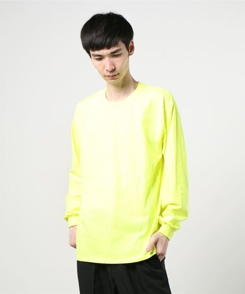 GILDAN(ギルダン)の「GILDAN/ 6.0oz ギルダン ウルトラコットン ドロップショルダー ビッグシルエット 無地 ロンT(Tシャツ/カットソー・メンズ・ホワイト/ブラック/ベージュ/グリーン/ネイビー/グレー/インディゴブルー/オレンジ/ライム/チャコールグレー/アッシュグレー・MEDIUM/LARGE/X-LARGE/SMALL)」の22枚目の写真