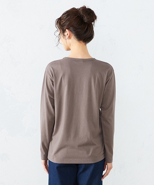 COMME CA ISM（コムサイズム）の「ロゴプリント Tシャツ（Tシャツ/カットソー・レディース・ホワイト/ブラック/ネイビー/ブラウン/イエロー×グリーン・MEDIUM/LARGE）」の17枚目の写真