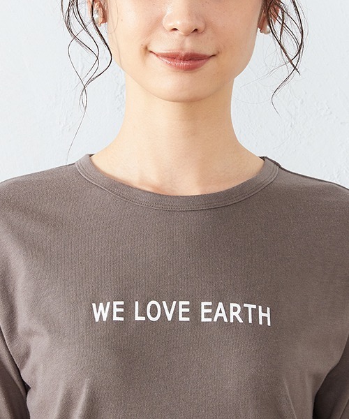 COMME CA ISM（コムサイズム）の「ロゴプリント Tシャツ（Tシャツ/カットソー・レディース・ホワイト/ブラック/ネイビー/ブラウン/イエロー×グリーン・MEDIUM/LARGE）」の18枚目の写真