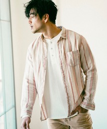 BAYFLOW（ベイフロー）の「リゾートリネンガラシャツ（シャツ/ブラウス）」