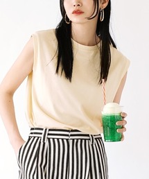 【インナーにも使えるフレンチスリーブT】 URBAN PLUS フレンチスリーブカットソー