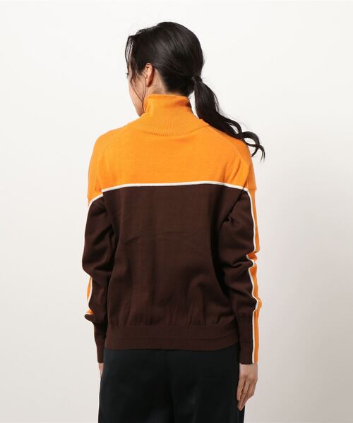 MAISON EUREKA（メゾンエウレカ）の「【MAISON EUREKA/メゾンエウレカ】 stripe high neck sweater（ニット/セーター・レディース・オレンジ・FREE）」の5枚目の写真