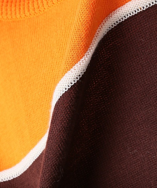 MAISON EUREKA（メゾンエウレカ）の「【MAISON EUREKA/メゾンエウレカ】 stripe high neck sweater（ニット/セーター・レディース・オレンジ・FREE）」の4枚目の写真