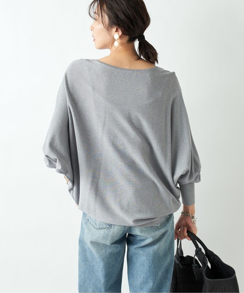 RIVE DROITE(リヴドロワ)の「ボートネックワイドドルマンニット(ニット/セーター・レディース・オフホワイト/グレー/グレー系その他/カーキ・FREE)」の16枚目の写真