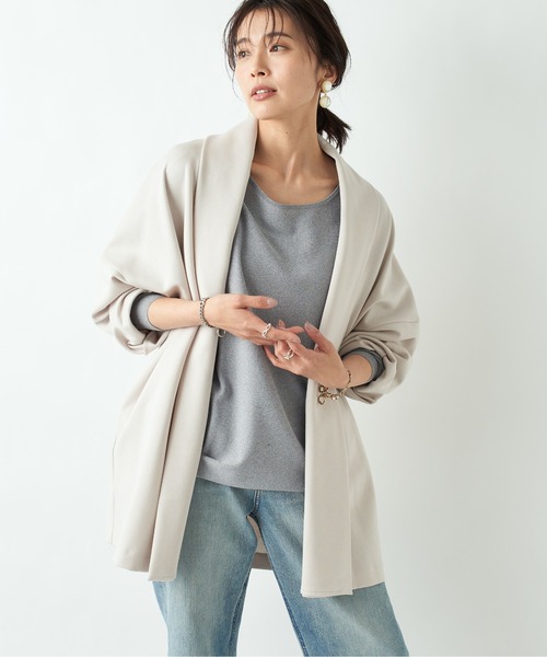 RIVE DROITE(リヴドロワ)の「ボートネックワイドドルマンニット(ニット/セーター・レディース・オフホワイト/グレー/グレー系その他/カーキ・FREE)」の17枚目の写真