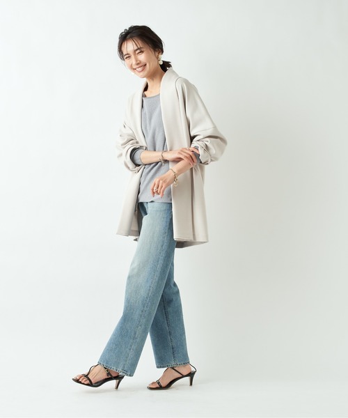 RIVE DROITE(リヴドロワ)の「ボートネックワイドドルマンニット(ニット/セーター・レディース・オフホワイト/グレー/グレー系その他/カーキ・FREE)」の20枚目の写真