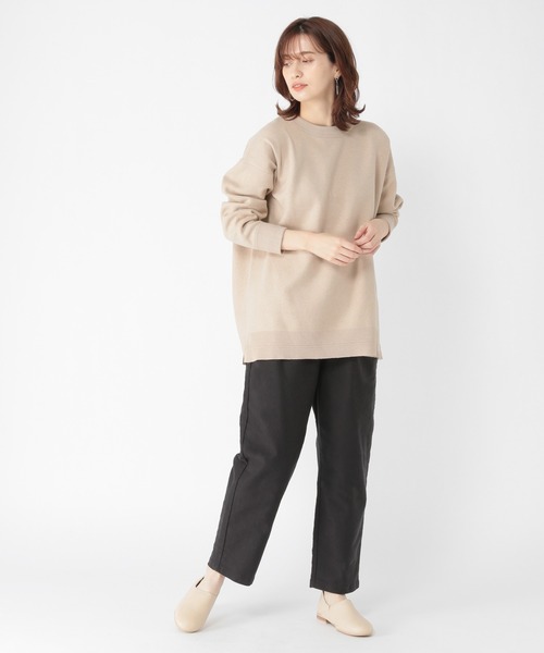 studio CLIP（スタディオクリップ）の「12ゲージボーイズBIGニット（ニット/セーター・レディース・ベージュ/ブルー/ライトグリーン・FREE）」の15枚目の写真