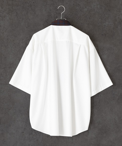 act'm（アクトム）の「クレイジーパターン ダブルポケット レギュラーカラーオーバーサイズシャツ（シャツ/ブラウス・メンズ・ホワイト系その他/ブラック系その他/ホワイト系その他2・S/M/L）」の14枚目の写真