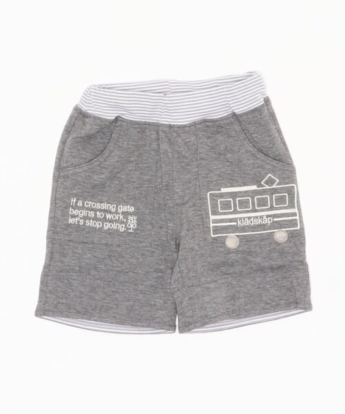 セール 電車アップリケボーダーハーフパンツ その他パンツ Kladskap クレードスコープ のファッション通販 Zozotown