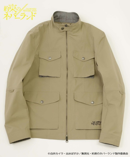 UNION STATION（ユニオンステーション）の「【約束のネバーランド×UNION STATION】ストレッチグログランフィールドジャケット（ミリタリージャケット・メンズ・ベージュ・LL/M/L）」の14枚目の写真