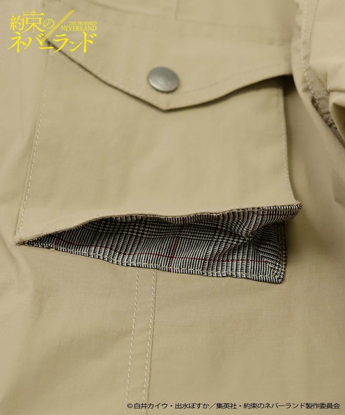 UNION STATION（ユニオンステーション）の「【約束のネバーランド×UNION STATION】ストレッチグログランフィールドジャケット（ミリタリージャケット・メンズ・ベージュ・LL/M/L）」の20枚目の写真