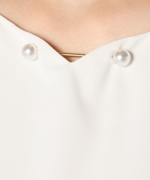 LODISPOTTO（ロディスポット）の「ドットチュールボリュームスリーブブラウス（シャツ/ブラウス・レディース・ラベンダー/ホワイト/ライトブルー・MEDIUM）」の9枚目の写真