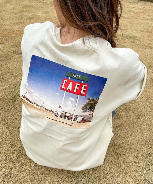 ROXY(ロキシー)の「【ZOZO限定アイテム】BACK PHOTO TEE/ロキシーバックプリント半袖フォトTシャツ(Tシャツ/カットソー・レディース・ブラック/ベージュ/ナチュラル・MEDIUM)」の9枚目の写真