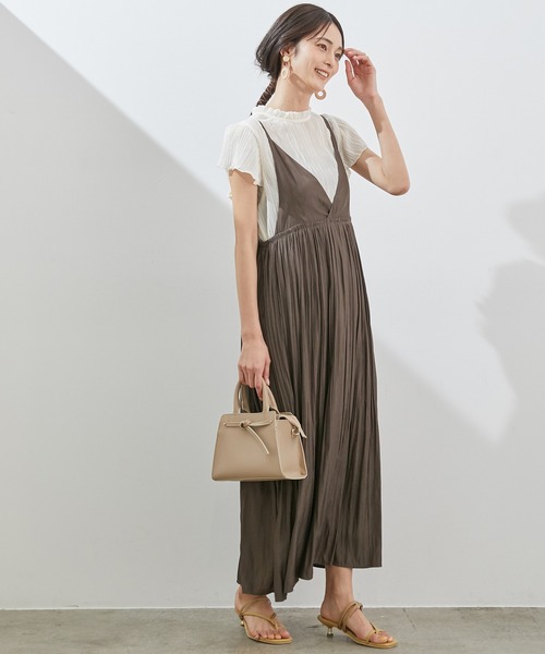 ROPE' PICNIC（ロペピクニック）の「【WEB限定】【2WAY】シアープリーツブラウス（シャツ/ブラウス・レディース・ブラック/オフホワイト/ブルー/ミント・38）」の10枚目の写真