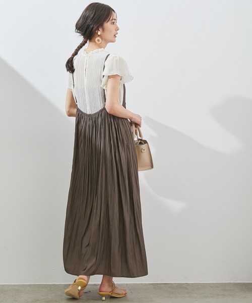 ROPE' PICNIC（ロペピクニック）の「【WEB限定】【2WAY】シアープリーツブラウス（シャツ/ブラウス・レディース・ブラック/オフホワイト/ブルー/ミント・38）」の19枚目の写真