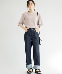 THE SHOP TK  | 【VERY6月号掲載】【EDWIN別注】ストレートデニムパンツ【優木まおみ着用】(デニムパンツ)