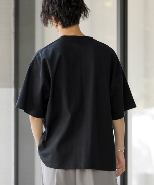Beno(ビーノ)の「Chef’s Choice 10.2ozヘビーウェイト ルーズシルエット Wポケット Tシャツ シェフ ウェイターTEE(Tシャツ/カットソー・メンズ・ブラック/オフホワイト/サックスブルー/アイボリー/ヘザーグレー/ラベンダー/オートミール/ライトイエロー/スモークピンク/グレイッシュベージュ・M/L/XL)」の17枚目の写真