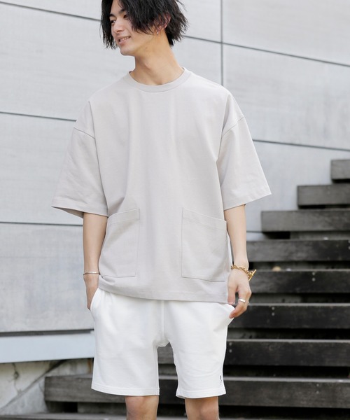 Beno(ビーノ)の「Chef’s Choice 10.2ozヘビーウェイト ルーズシルエット Wポケット Tシャツ シェフ ウェイターTEE(Tシャツ/カットソー・メンズ・ブラック/オフホワイト/サックスブルー/アイボリー/ヘザーグレー/ラベンダー/オートミール/ライトイエロー/スモークピンク/グレイッシュベージュ・M/L/XL)」の22枚目の写真