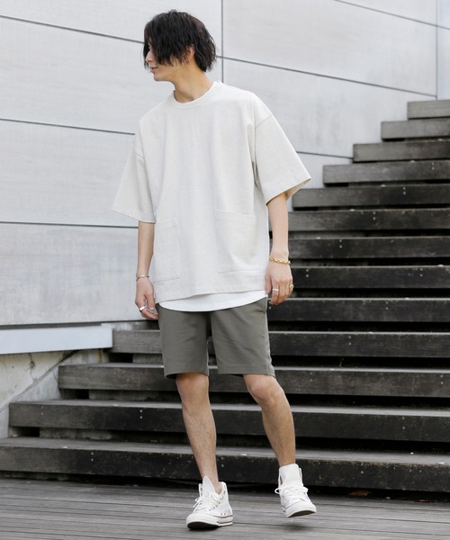 Beno(ビーノ)の「Chef’s Choice 10.2ozヘビーウェイト ルーズシルエット Wポケット Tシャツ シェフ ウェイターTEE(Tシャツ/カットソー・メンズ・ブラック/オフホワイト/サックスブルー/アイボリー/ヘザーグレー/ラベンダー/オートミール/ライトイエロー/スモークピンク/グレイッシュベージュ・M/L/XL)」の21枚目の写真