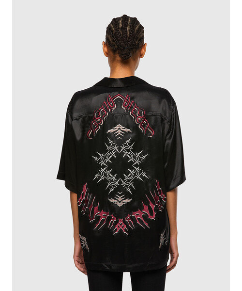 DIESEL（ディーゼル）の「メンズ シャツ 半そで サテン素材（シャツ/ブラウス・メンズ・ブラック/その他・SMALL/MEDIUM/LARGE/X-LARGE/XX-LARGE/X-SMALL）」の11枚目の写真