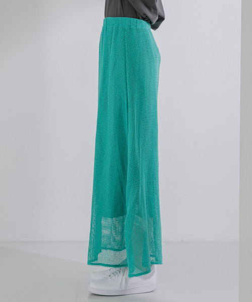 KBF（ケイビーエフ）の「メッシュフレアスカート（スカート・レディース・ライトカーキ/ナチュラル/グリーン系その他・ONE）」の13枚目の写真