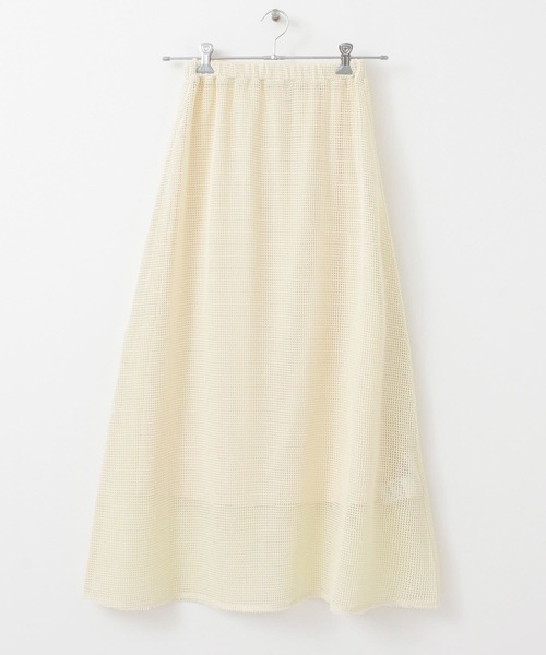 KBF（ケイビーエフ）の「メッシュフレアスカート（スカート・レディース・ライトカーキ/ナチュラル/グリーン系その他・ONE）」の10枚目の写真