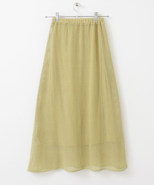 KBF（ケイビーエフ）の「メッシュフレアスカート（スカート・レディース・ライトカーキ/ナチュラル/グリーン系その他・ONE）」の17枚目の写真